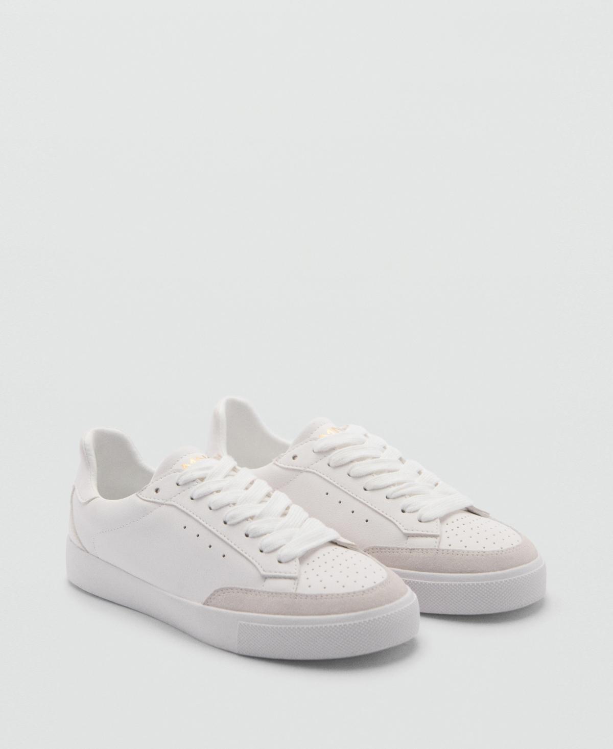 Mango Womens Leather Panel Sneakers product image