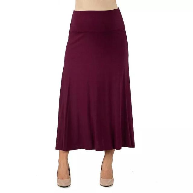 Maternity 24Seven Comfort Elastic Waist Maxi Skirt, Womens Product Image