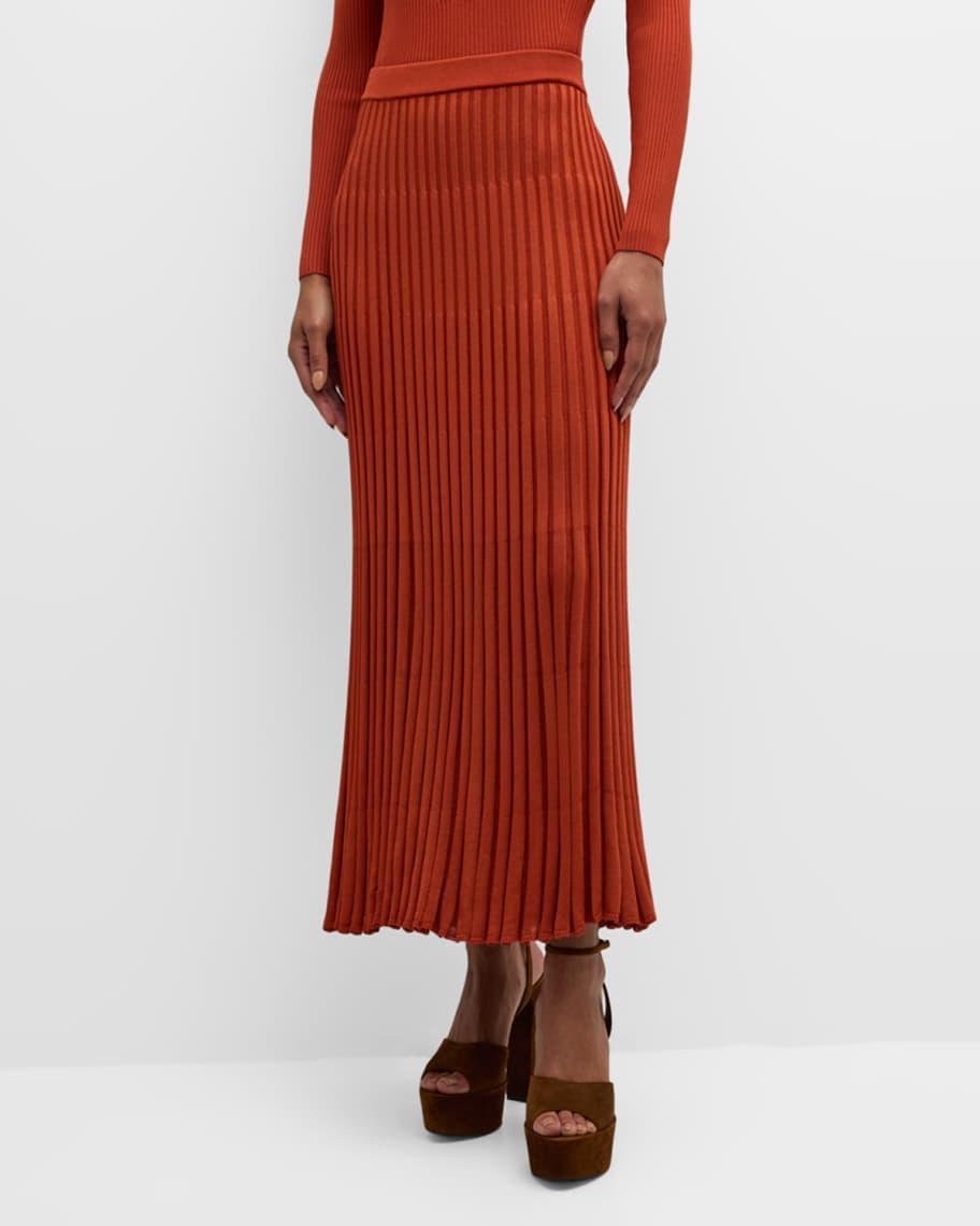 Pleated Midi Skirt product image