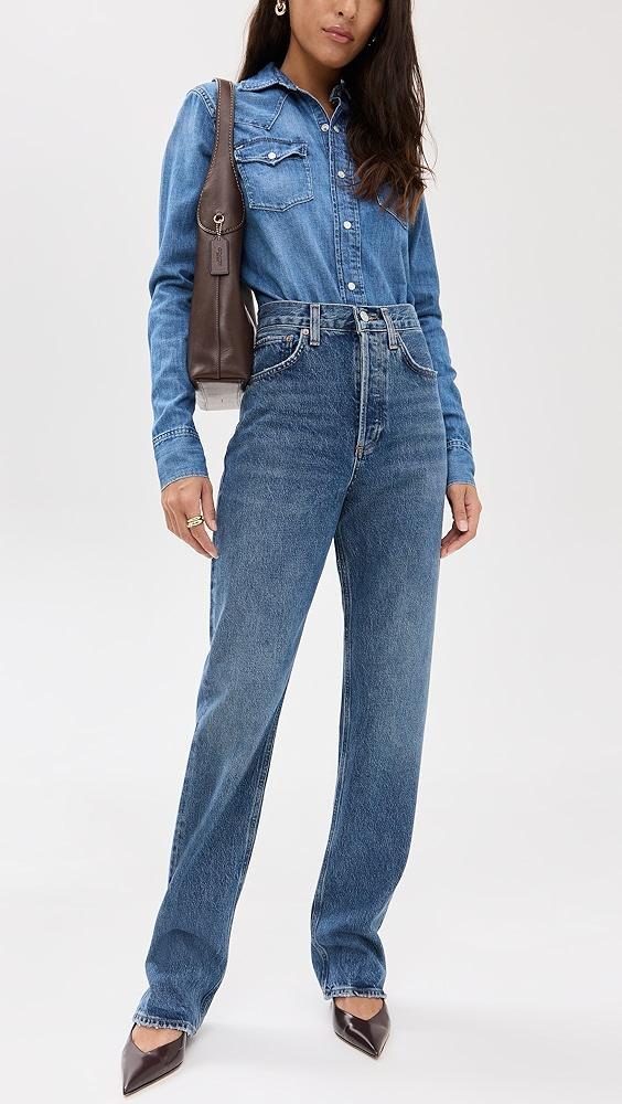 AGOLDE Kelly Jeans: High Rise Relaxed Straight | Shopbop Product Image