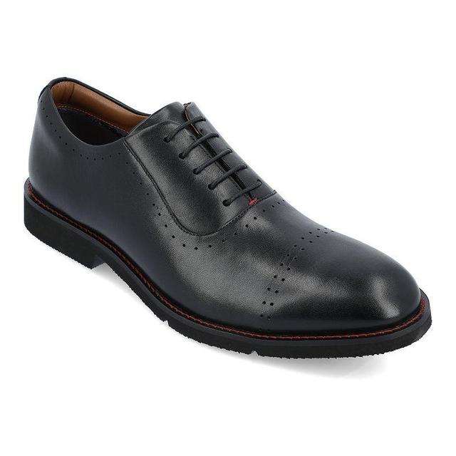 Thomas & Vine Morey Perforated Mens Leather Oxfords Grey Product Image