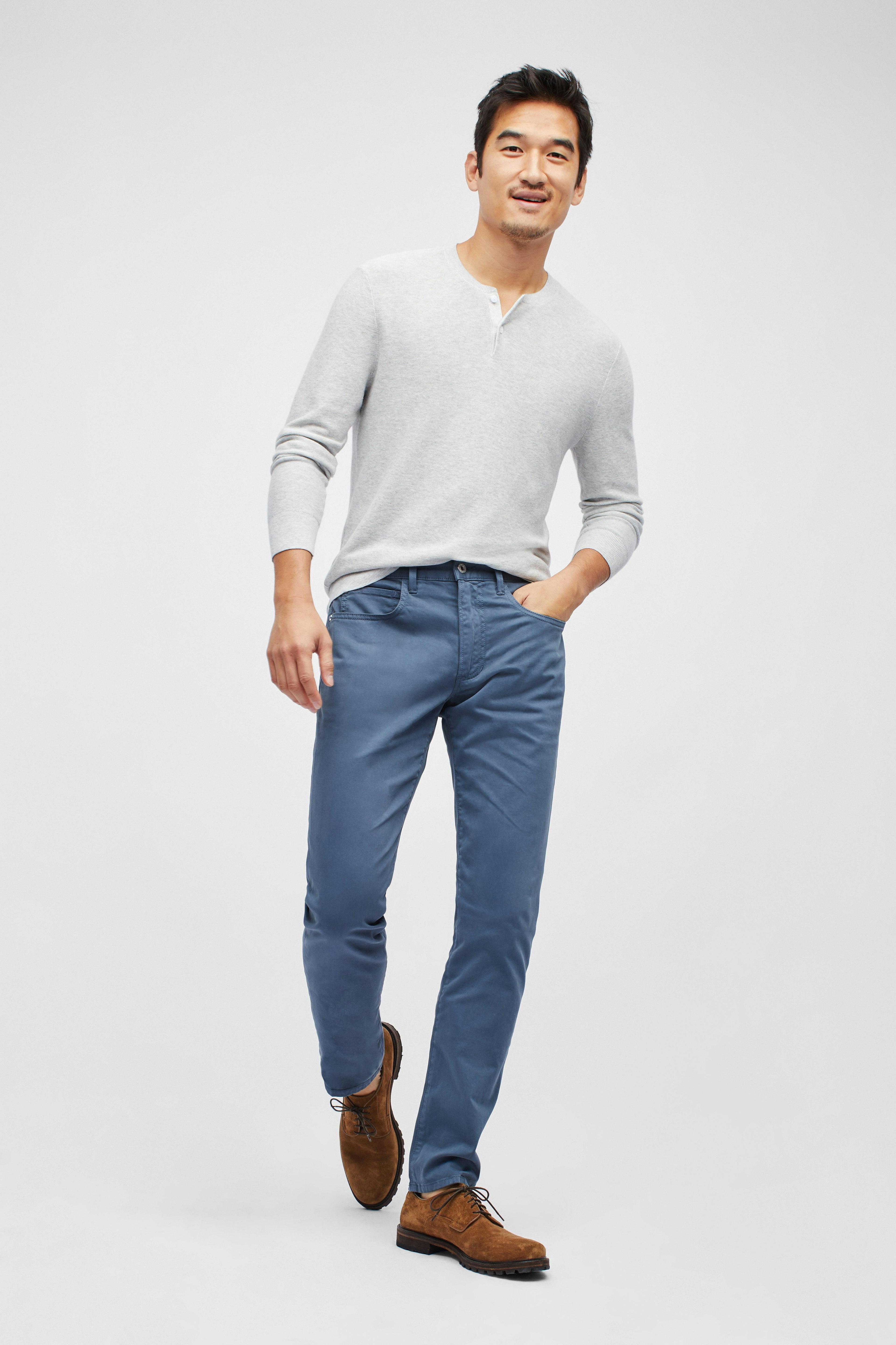 Italian Textured 5-Pocket Pants Product Image