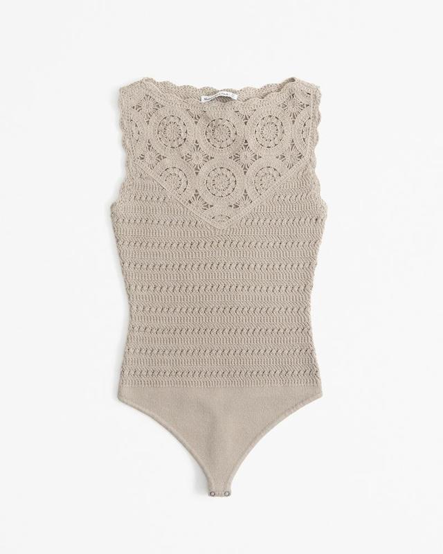 Crochet-Style Mosaic Tile Bodysuit Product Image