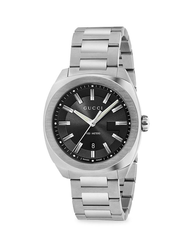 Mens Stainless Steel Bracelet Watch Product Image