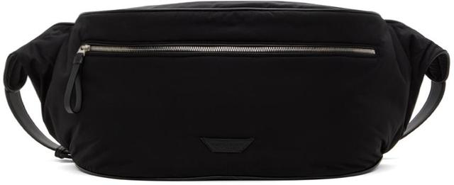 BOTTEGA VENETA Black Zip Pouch In 8803-black-silver Product Image