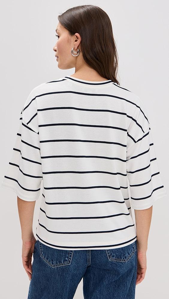 Vince Striped Wide Sleeve Tee | Shopbop Product Image