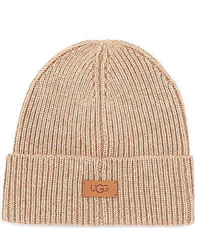 UGG Mens Wide Cuff Ribbed Knit Beanie Product Image