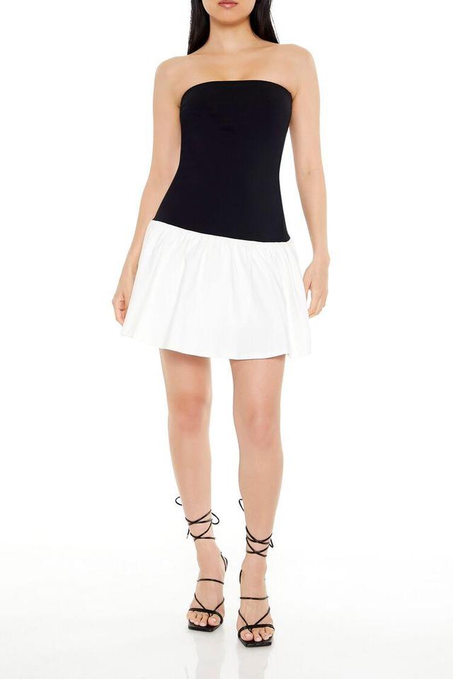 Colorblock Strapless Mini Dress | Forever 21 Product Image