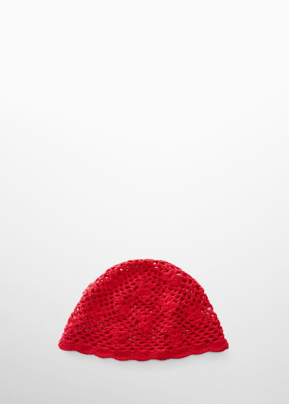 MANGO - Crochet bucket hat - One size - Women Product Image