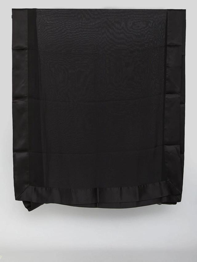 Extra-long Sheer Scarf In Black Product Image