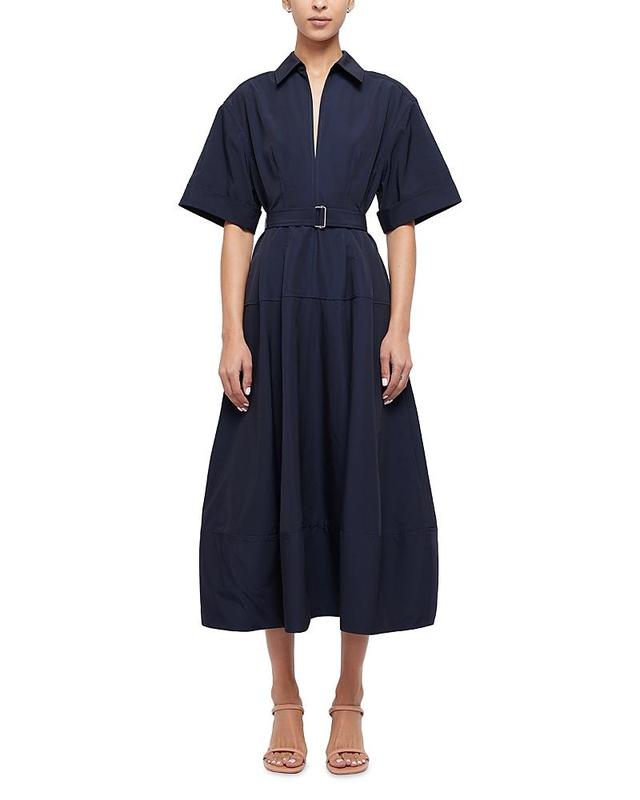 Womens Deanna Belted Midi Shirtdress Product Image