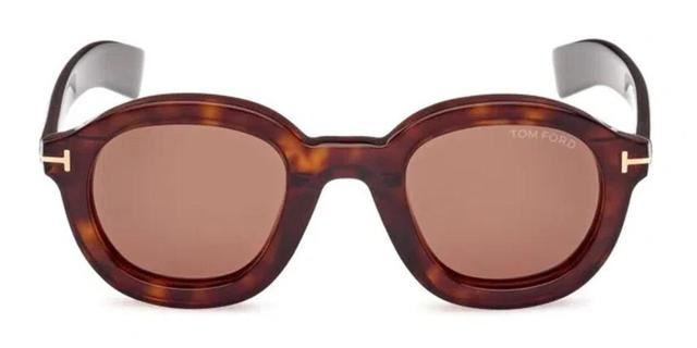 TOM FORD Eyewear Raffa Oval Frame Sunglasses In Multi Product Image