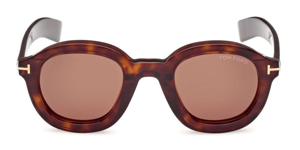 TOM FORD Raffa Oval Frame Sunglasses In 52e Product Image