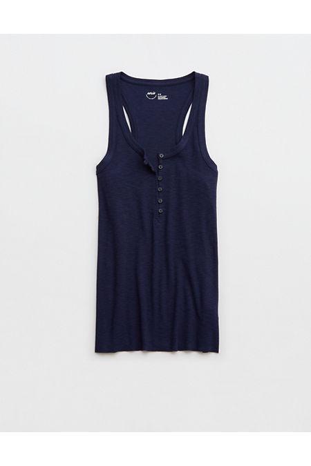 Aerie No BS Henley Tank Top Women's Product Image