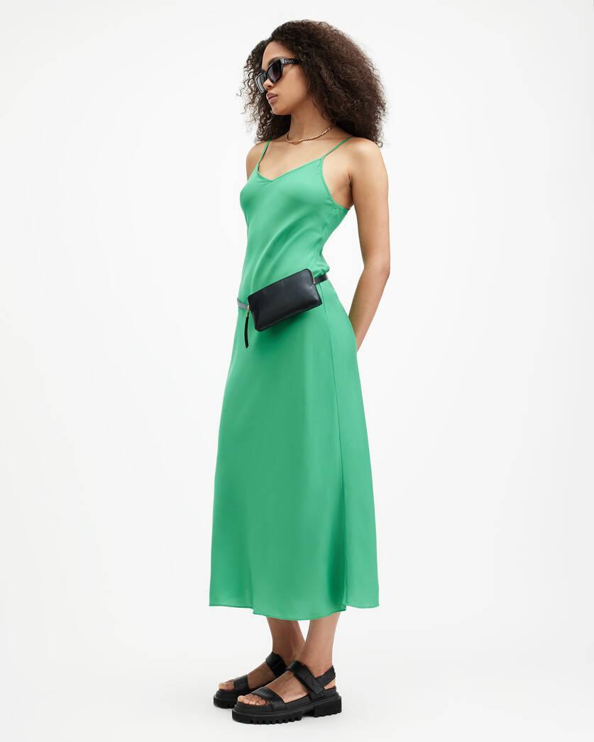 Bryony V-Neck Midi Slip Dress Product Image