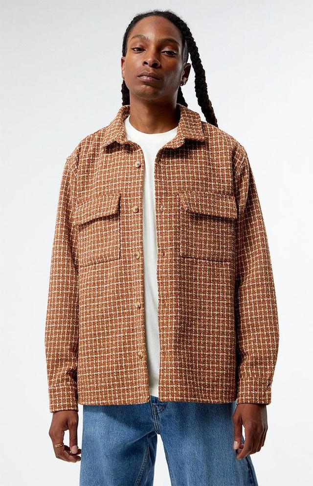 PacSun Mens Classic Tweed Oversized Shacketmall Product Image