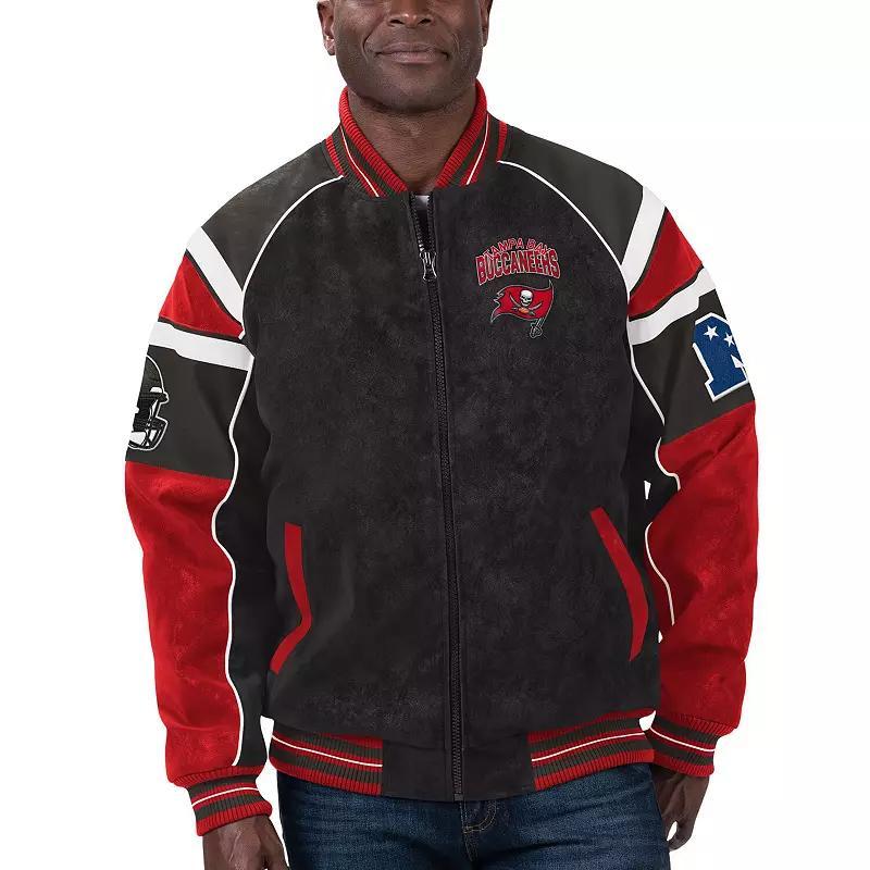 Mens G-III Sports by Carl Banks Tampa Bay Buccaneers Faux Suede Raglan Full-Zip Varsity Jacket Product Image