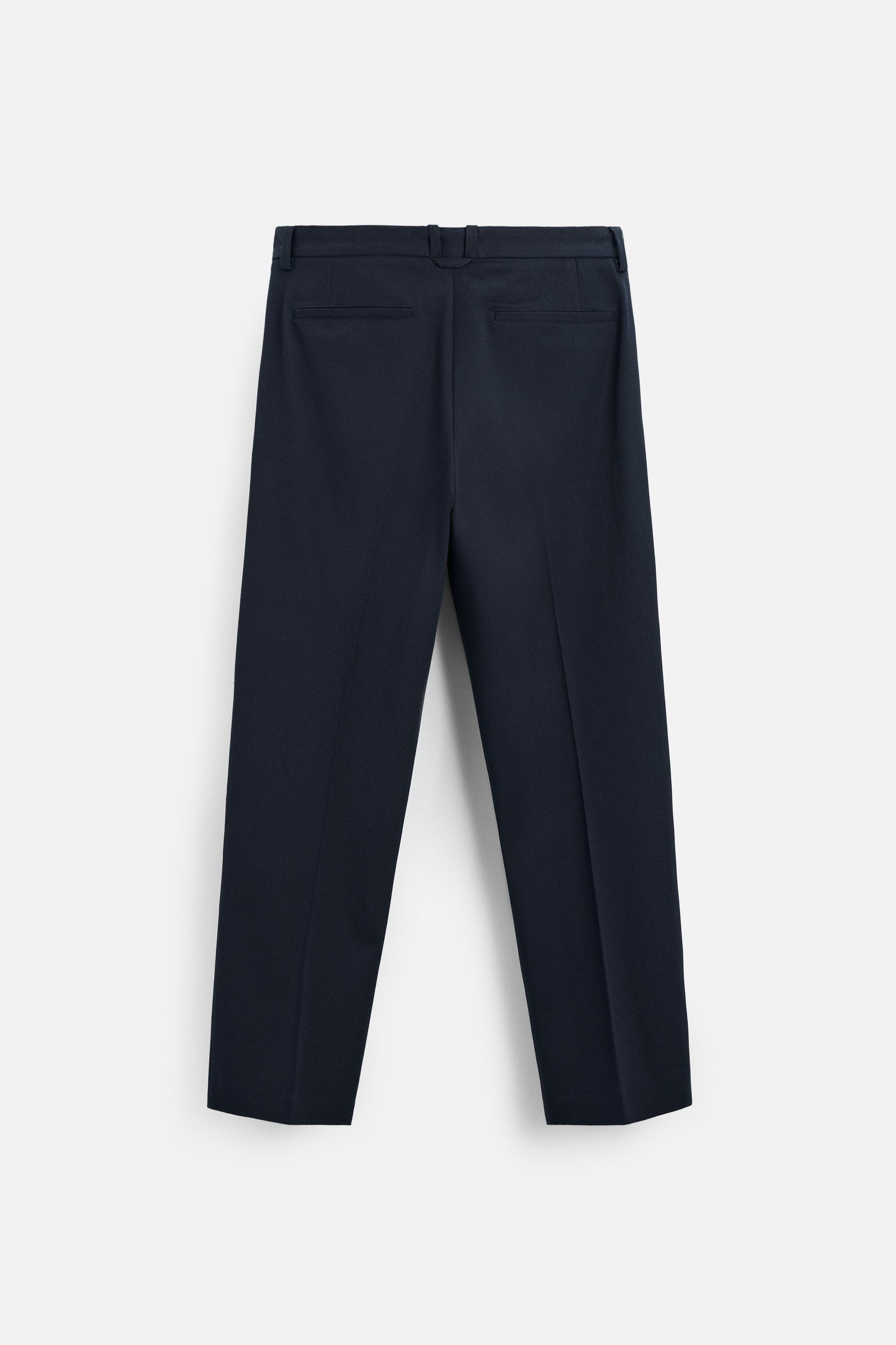 TEXTURED PLEATED PANTS Product Image