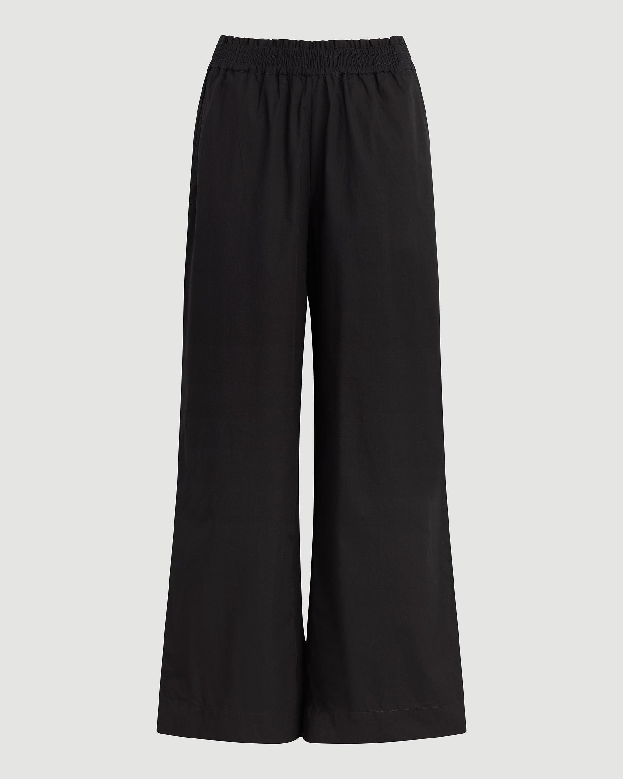 Paula Smocked-Waist Wide Leg Pant Product Image