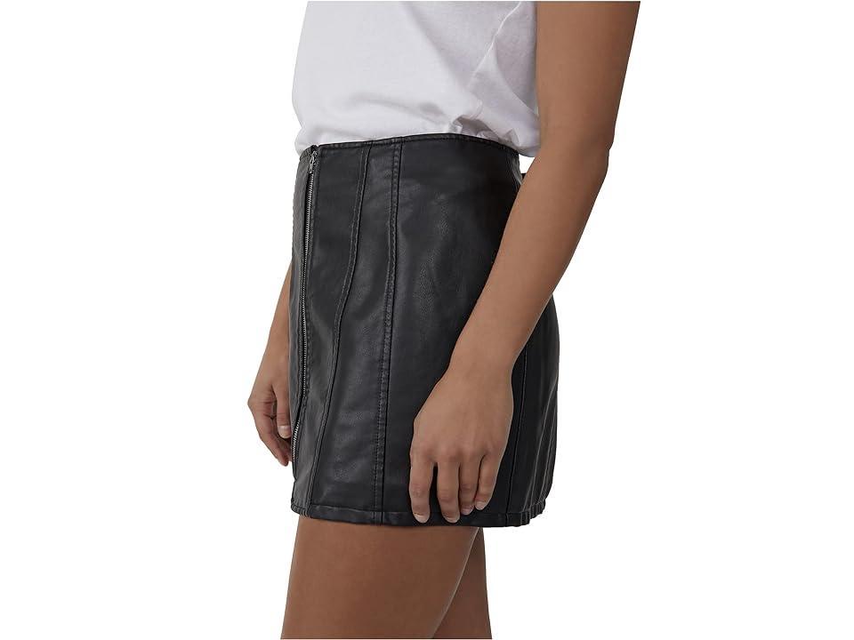 x We The Free Layla Faux Leather Mini Skirt Product Image