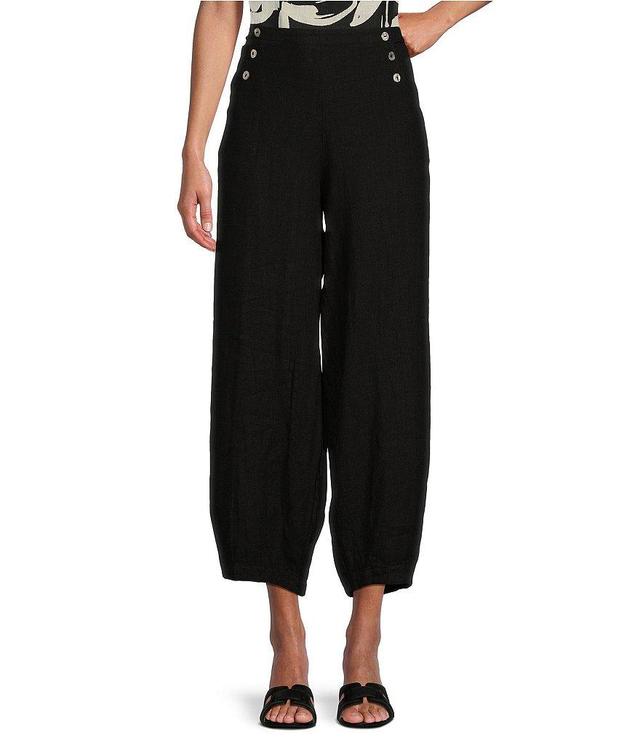 Bryn Walker Genie Light Linen Balloon Pull-On Cropped Pants Product Image