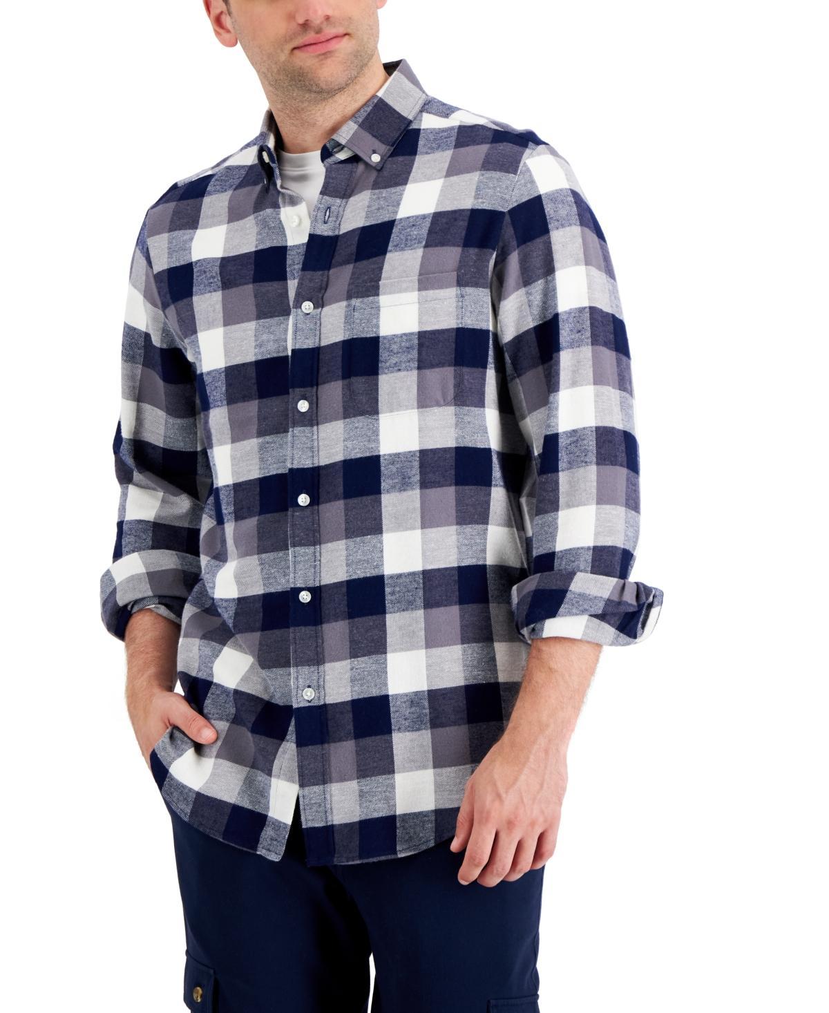 Club Room Mens Regular-Fit Plaid Flannel Shirt, Created for Macys Product Image