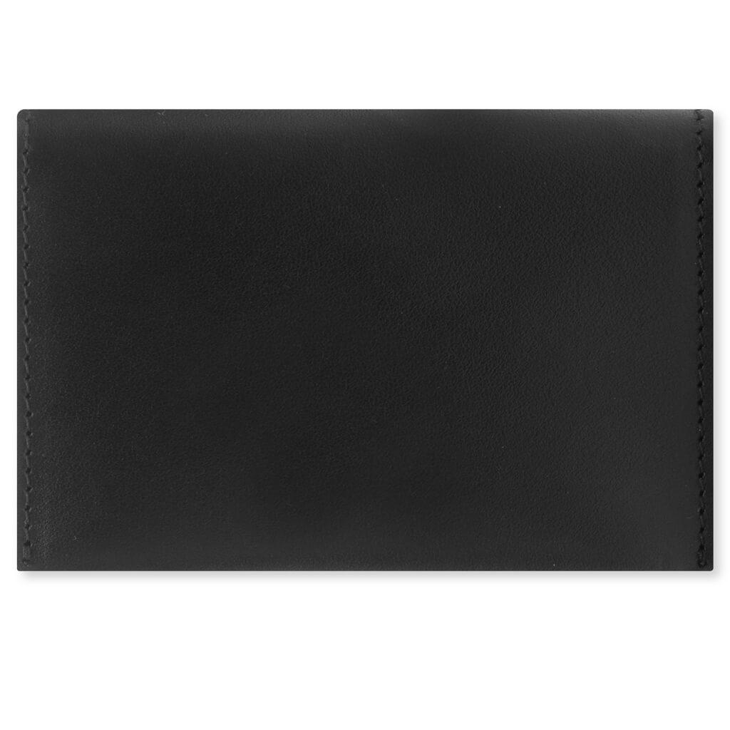 Folded Leather Wallet- Black Male Product Image