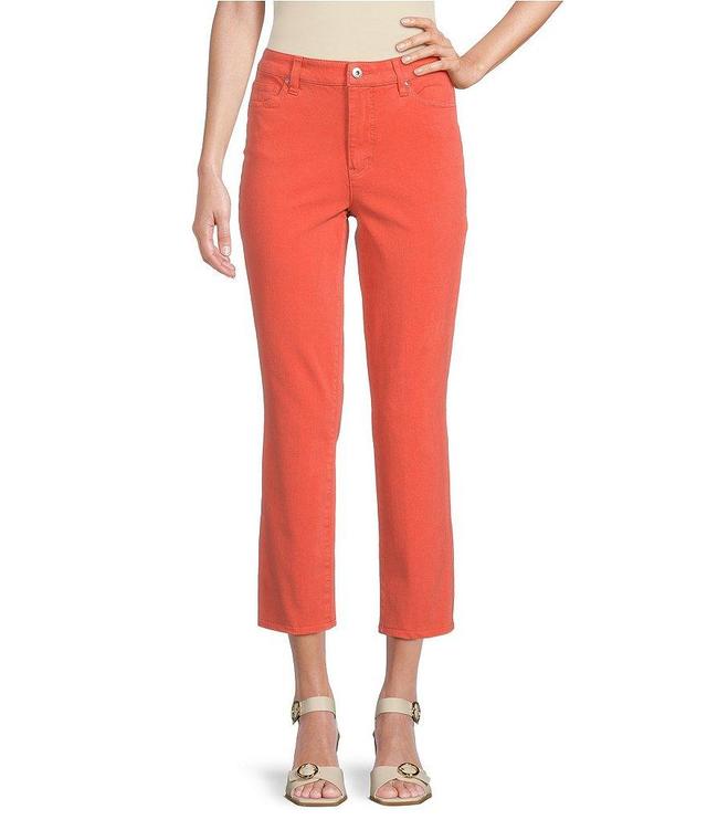 John Mark Petite Size Stretch Straight Leg Pants Product Image