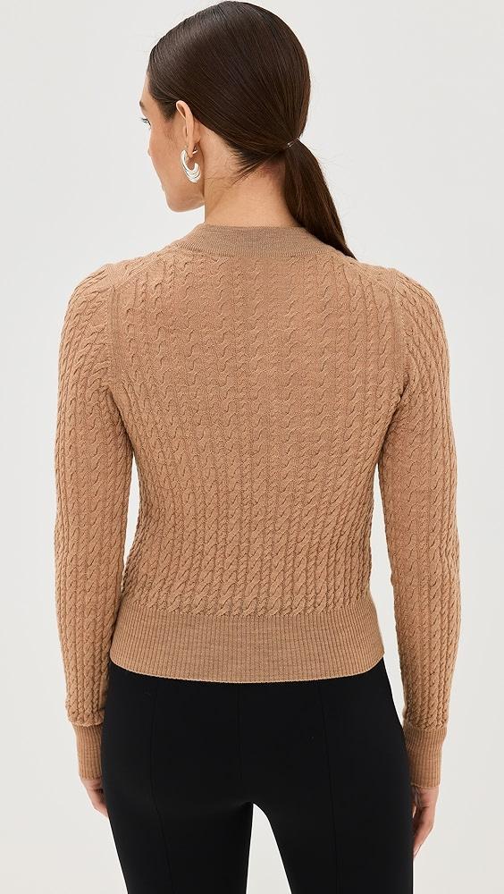 AMI Cable Knit Cardigan | Shopbop Product Image