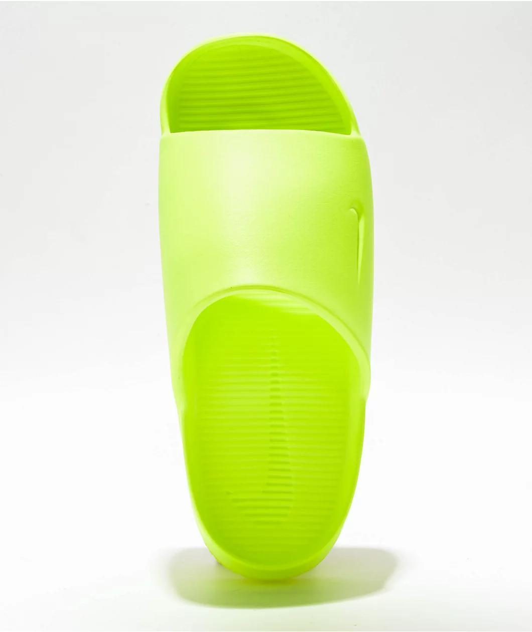 Nike Calm Volt Yellow Slide Sandals Product Image