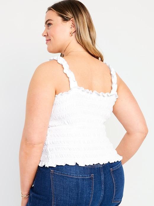 Fitted Smocked Tank Top Product Image