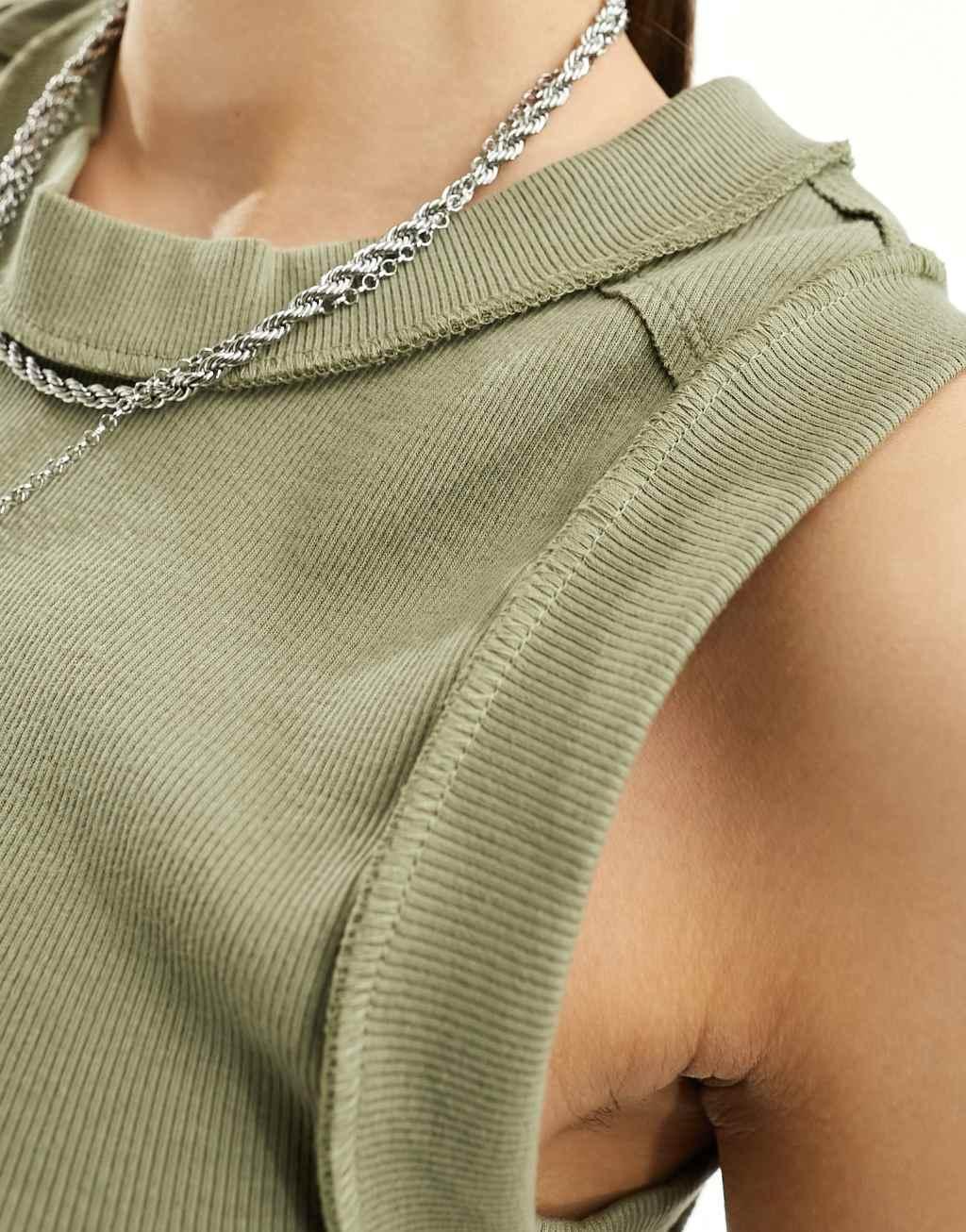 Free People edge detail ribbed tank top Product Image