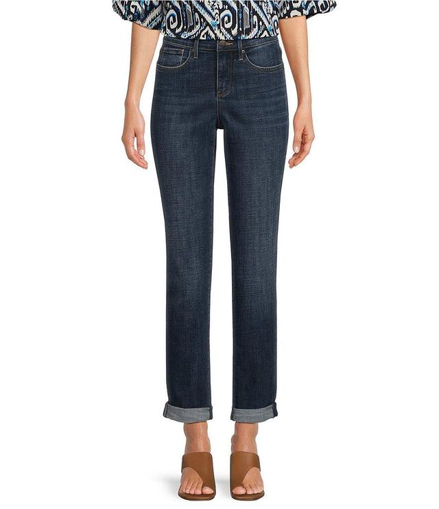 NYDJ Margot Girlfriend Rolled Cropped Jeans Product Image