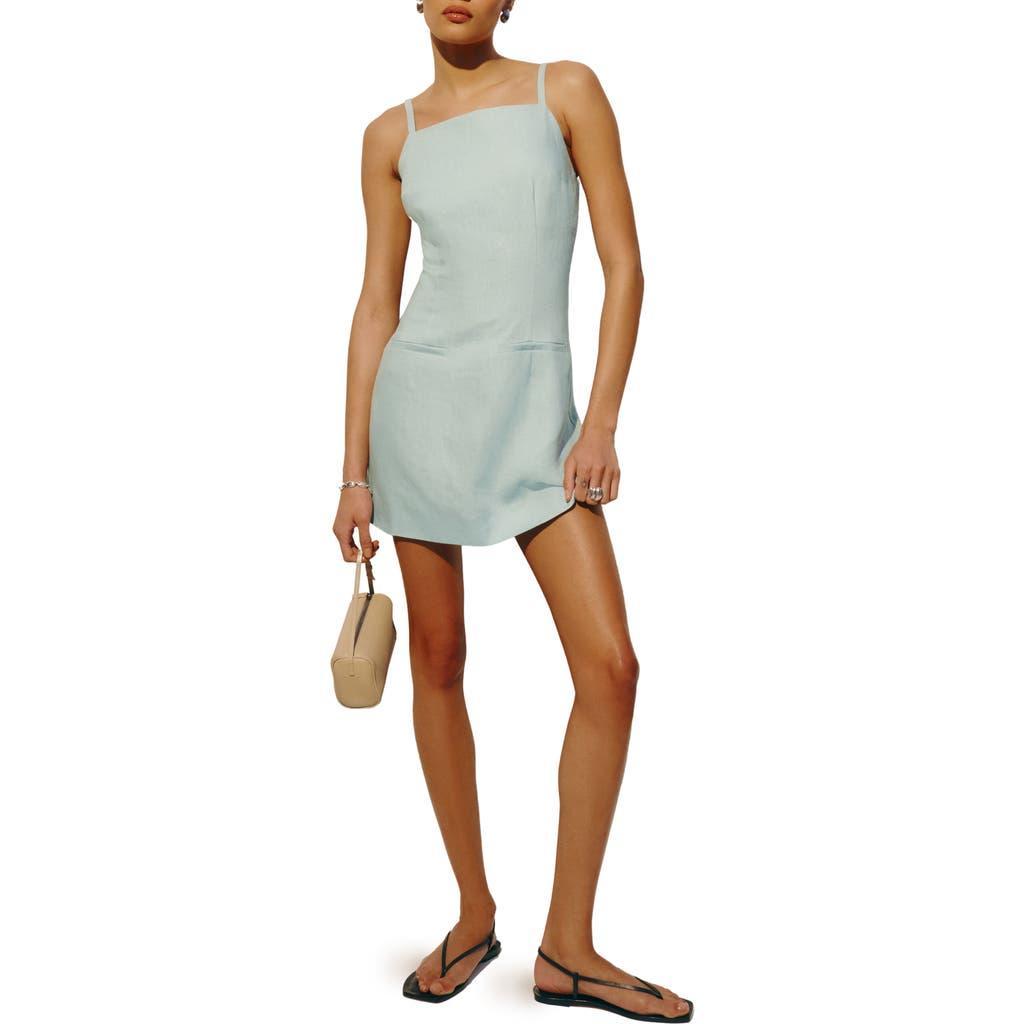 Phillipa Linen Dress In Aquamarine Product Image