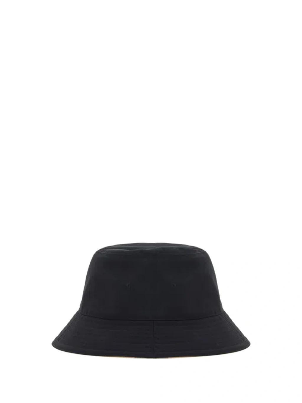 BURBERRY Reversible Bucket Hat In Black Product Image