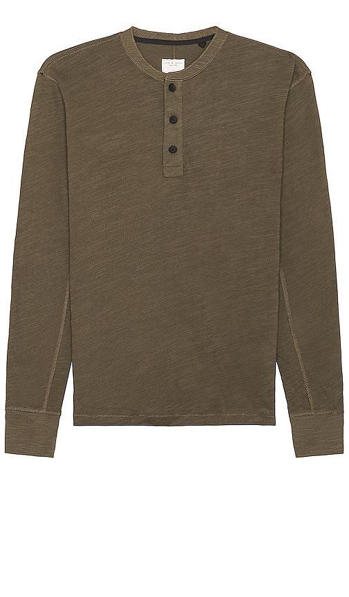 Mens Classic Flame Henley Shirt Product Image