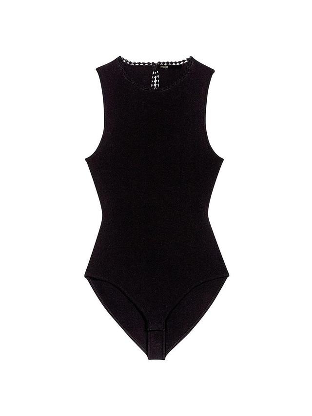 Womens Knit Cutaway Bodysuit Product Image