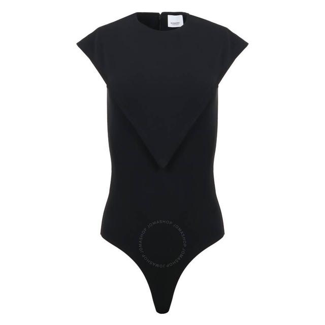 BURBERRY Black Panel Detail Stretch Jersey Bodysuit Product Image