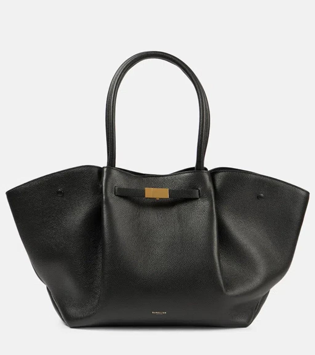 Leather New York Tote Bag In Black product image