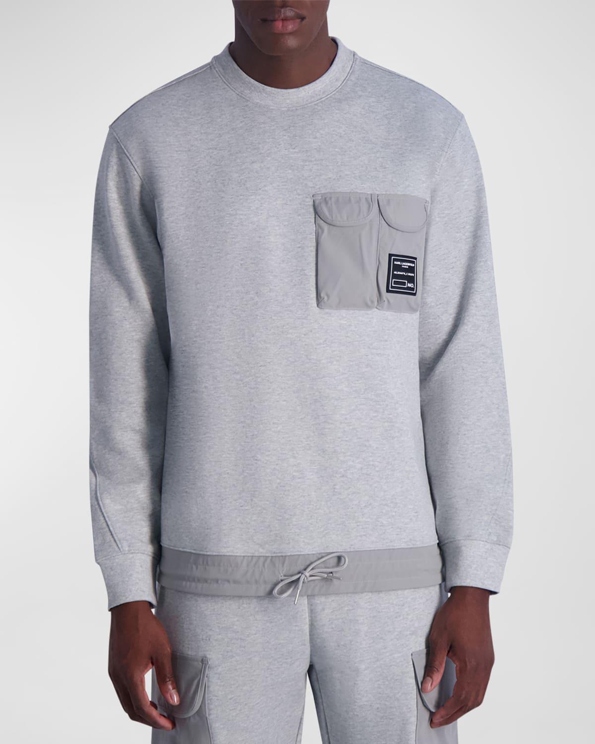 Mens Sweatshirt with Patch Pockets Product Image