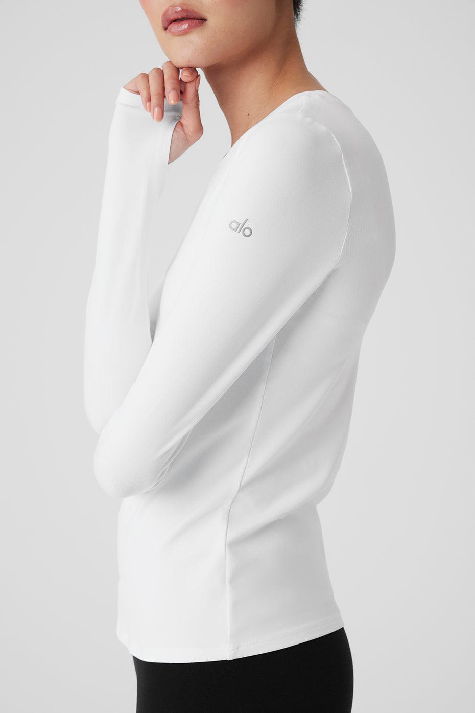 Alosoft Finesse Long Sleeve - White Product Image