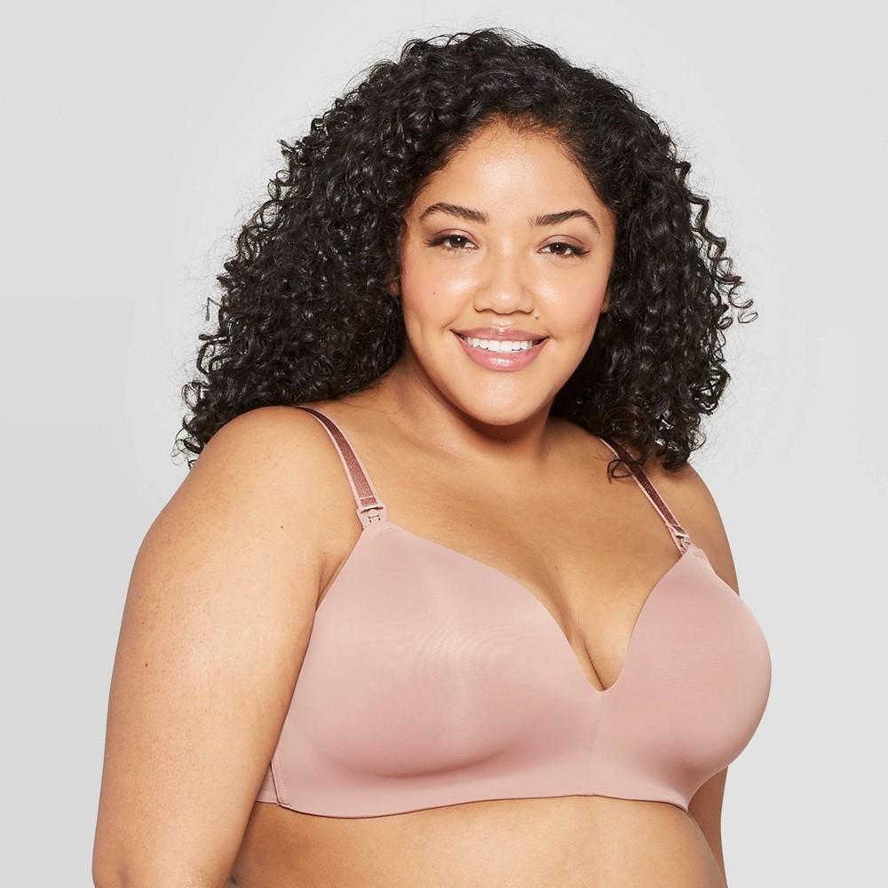 Womens Nursing Wirefree Bra - Auden Mauve 42D Product Image