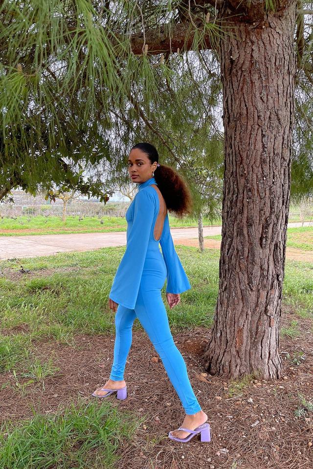 Open Back Wide Sleeve Jumpsuit Product Image