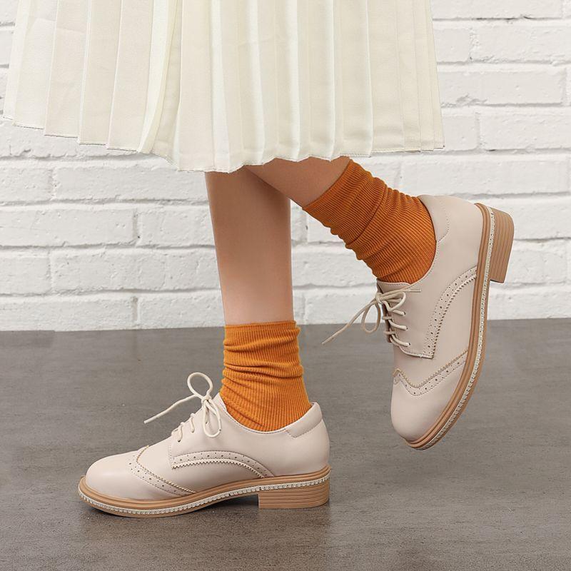 Faux Leather Lace-Up Shoes product image