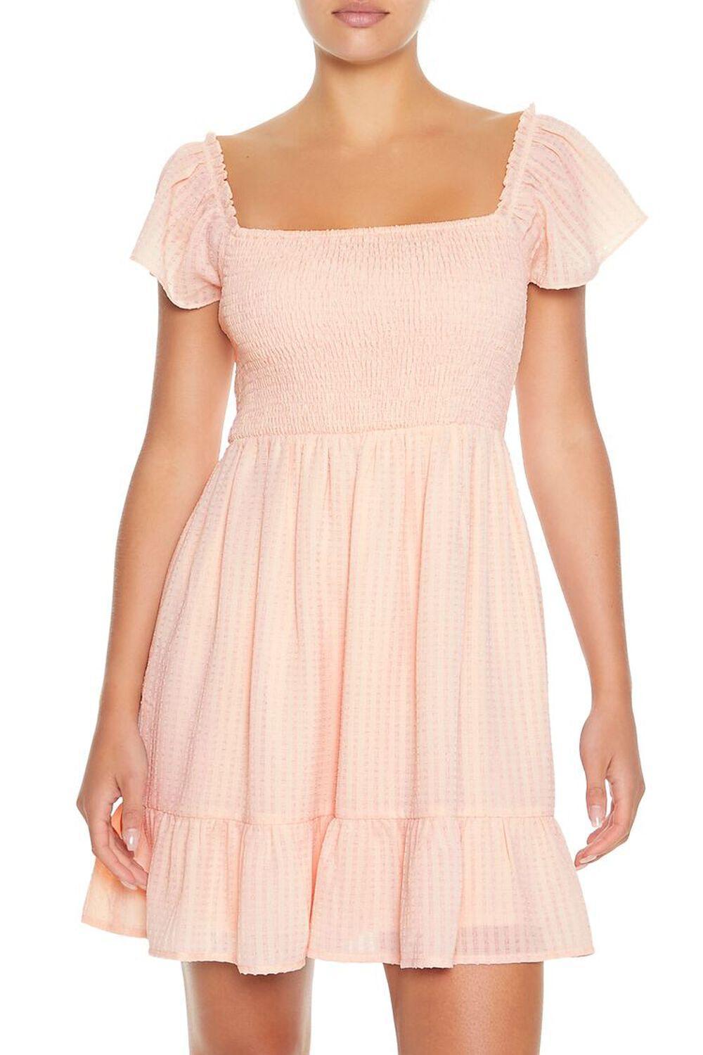 Chiffon Butterfly-Sleeve Mini Dress | Forever 21 Product Image