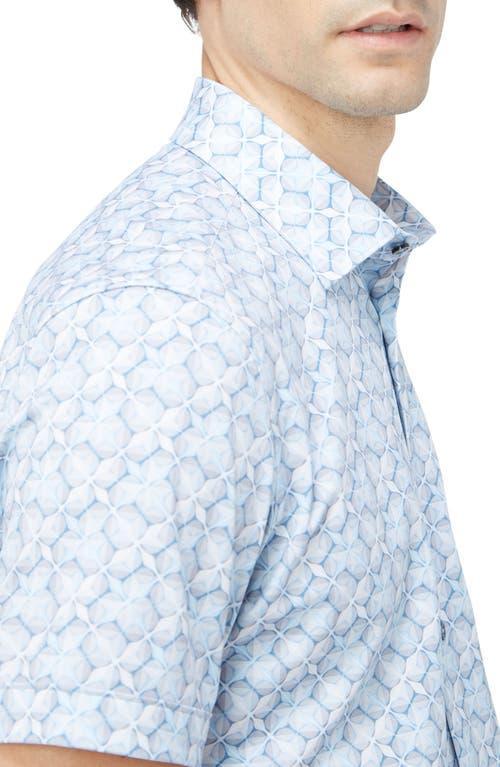 BUGATCHI Men's Ooocotton Miles Sport Shirt In Air Blue Product Image