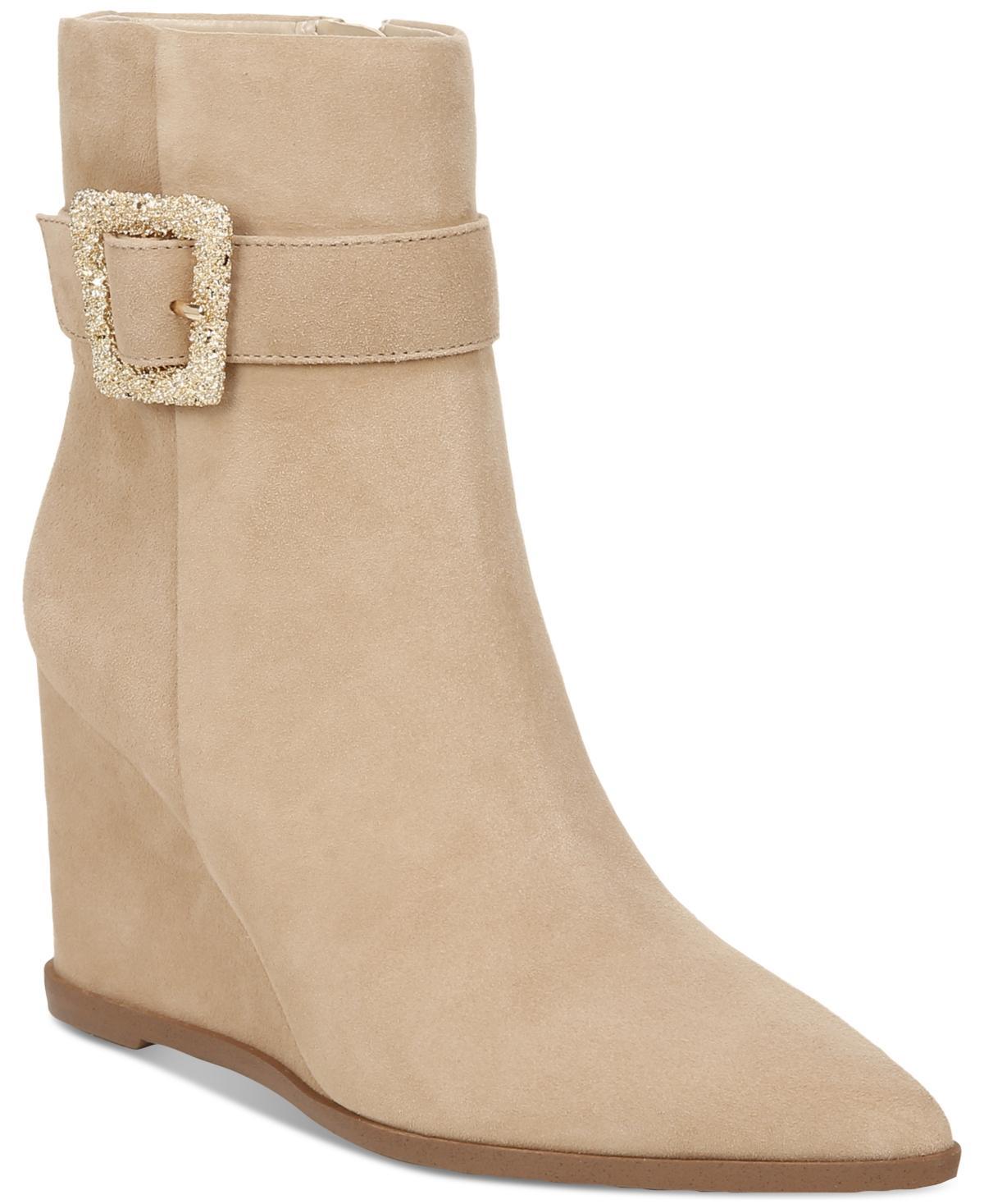 Sam Edelman Womens Weslie Buckled Wedge Booties Product Image