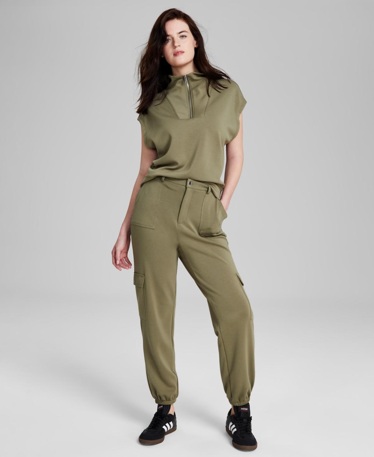 And Now This Womens Scuba Cargo Joggers, Created for Macys product image