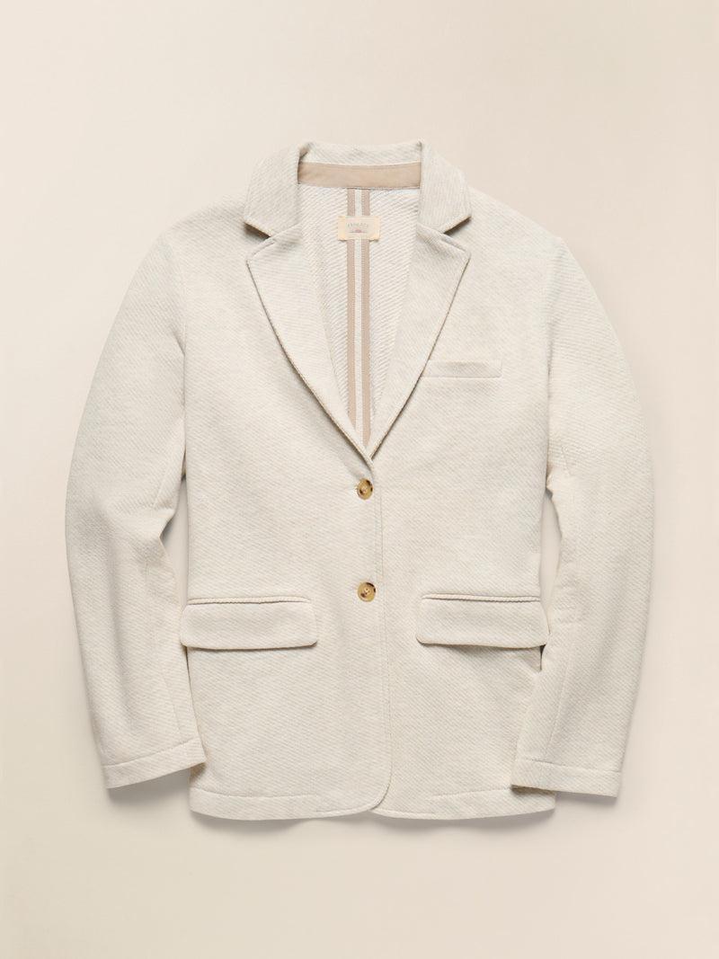 Inlet Knit Blazer - Light Oatmeal Melange Product Image