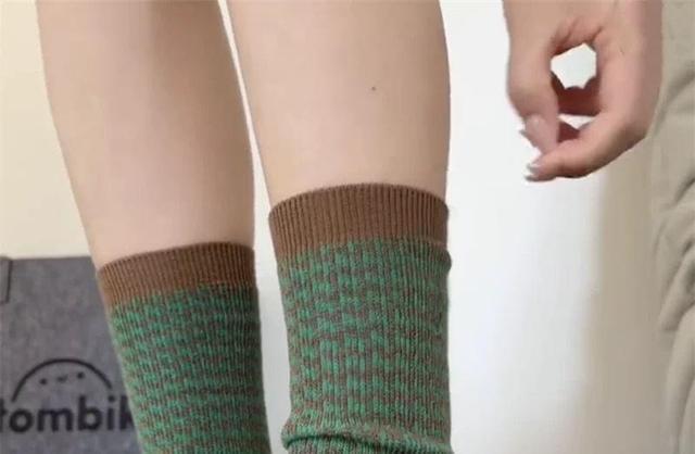 Patterned Crew Socks Product Image